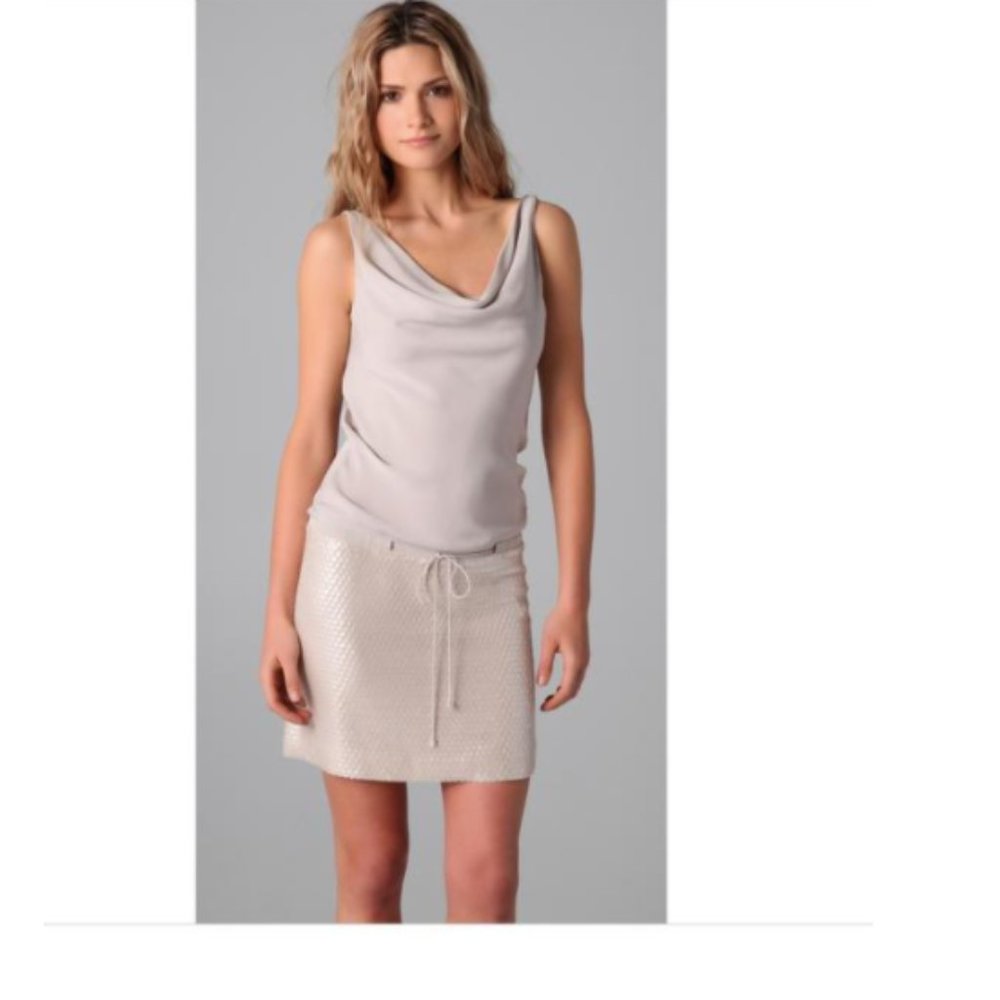 NWT Diane von Furstenberg Toupe Tad Sequin Skirt Cocktail Dress Size 4